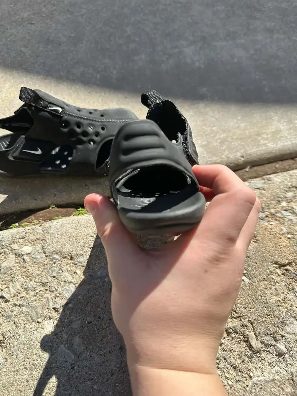 Nike Sunray Protect 2 Toddler Black Sandals Size 10C